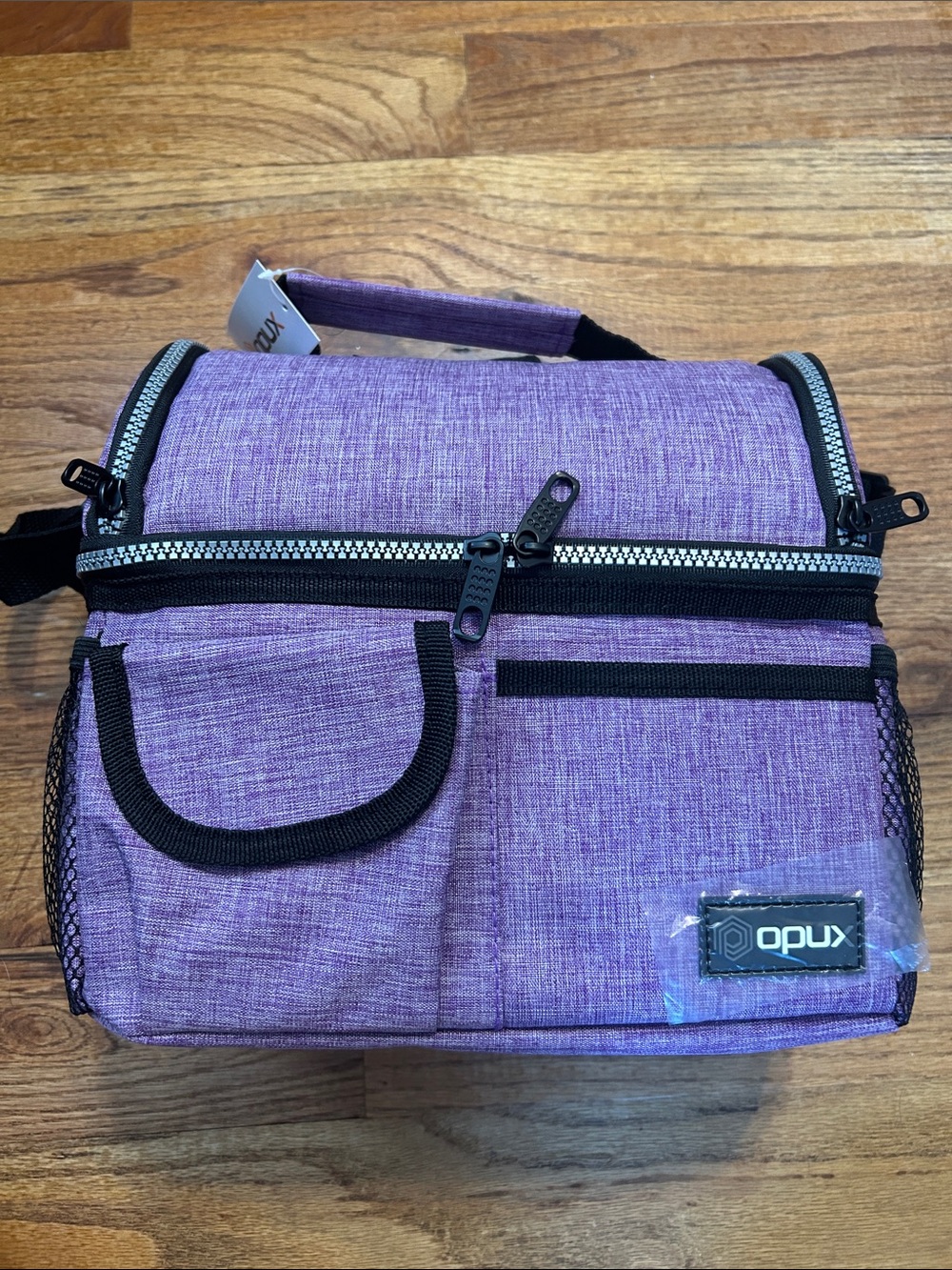 NWT Purple Insulated Lunch Cooler Bag with Multiple Pockets